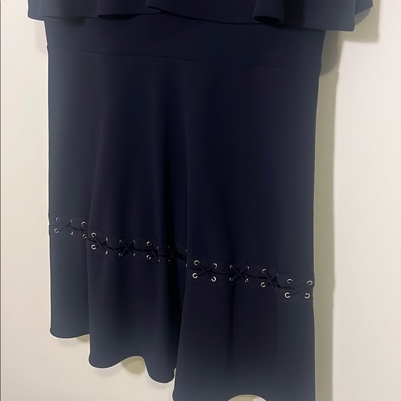 Belle Badgley Mischka Womens Navy Fiona Dress Size 14 - Picture 2 of 8
